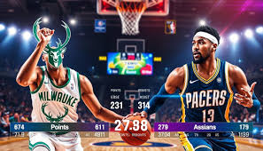 milwaukee bucks vs pacers match player stats